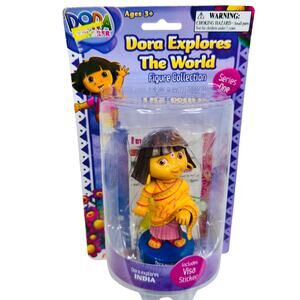 Dora The Explorer Explores the World India‎ Doll w/passport sticker Series 1